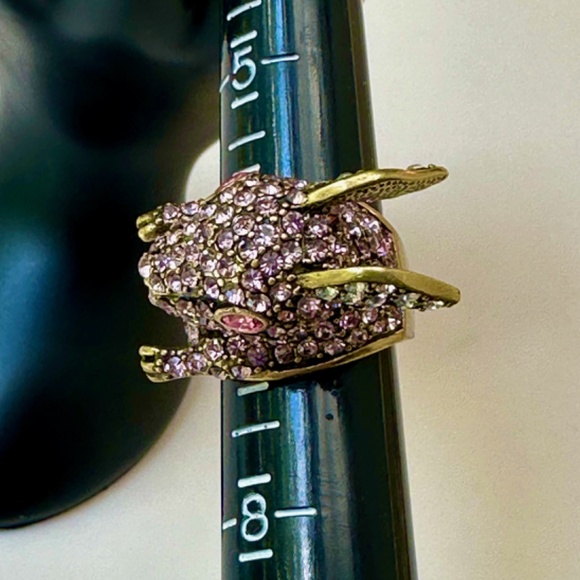 PRICE DROP - Heidi Daus White Rabbit Crystal Ring - Picture 8 of 10